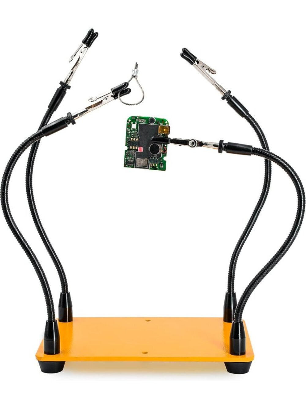 Versatile Third Hand Soldering Tool with 4 Adjustable Arms for PCB Projects